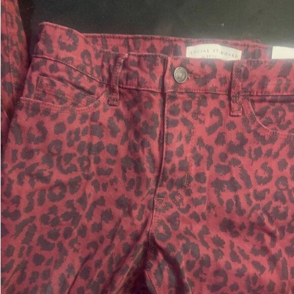 Sanctuary Denim - Social Standard by Sanctuary Women's Mid-Rise Skinny Ankle Jean Size 4 Cheetah